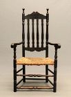 Early American 18th c. Banister Back Armchair