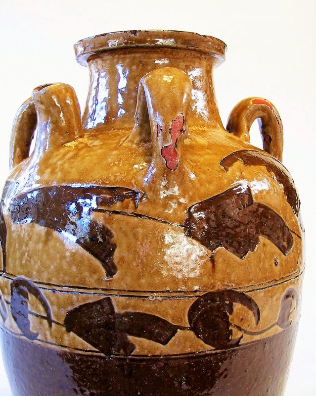 Antique Chinese Red Clay Wine Jar, 19th C.