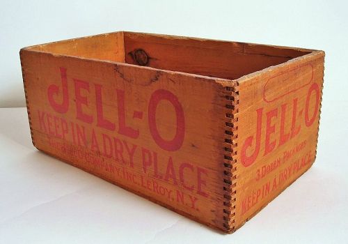 Vintage Jell-O Advertising Crate