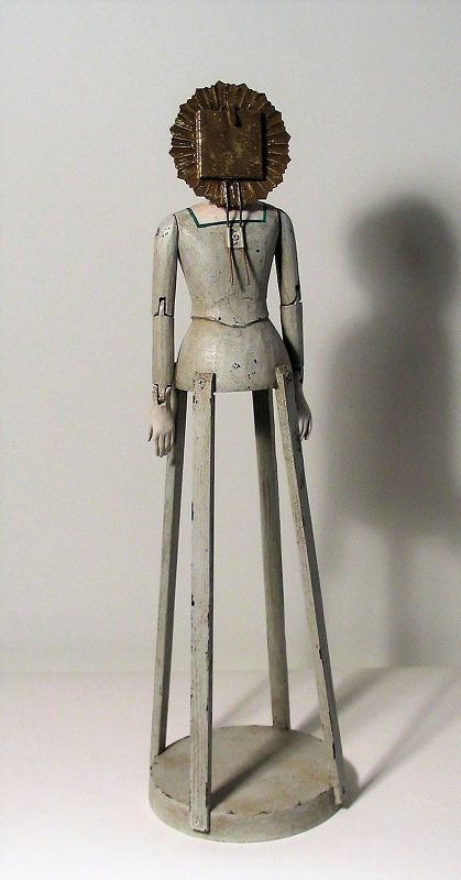 Folk Art Santos Cage Doll with Tin Halo