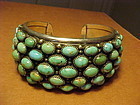 CARMELLO "PAT" PATANIA STERLING TURQUOISE CUFF