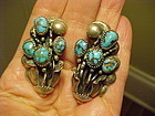 FRANK PATANIA SR. BISBEE TURQUOISE EARRINGS