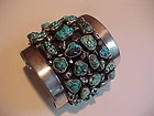 FRANK PATANIA SR. STERLING TURQUOISE BRACELET