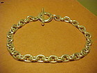 VINTAGE ROBERT LEE MORRIS LINK NECKLACE WITH LARGE TOGGLE