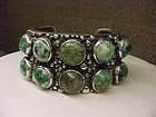 VINTAGE CARMEN BECKMANN STERLING AZURITE CUFF