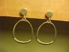 VINTAGE GEORG JENSEN DENMARK  EARRINGS NO. 124