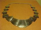 VINTAGE NAVAJO GEORGE KEE STERLING NECKLACE WHITE HOGAN