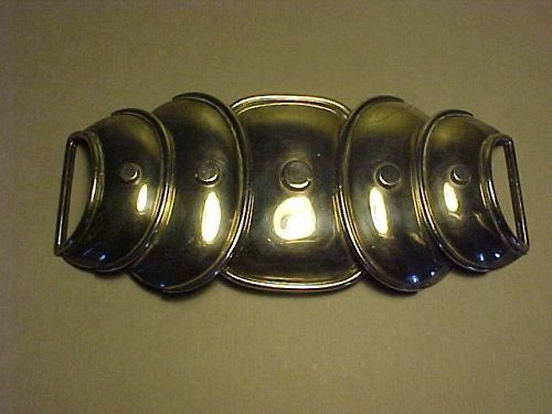 VINTAGE ICONIC HECTOR AGUILAR STERLING "ARMADILLO" BELT BUCKLE