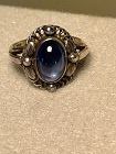 EARLY GEORG JENSEN DENMARK STERLING MOONSTONE RING NO. 1