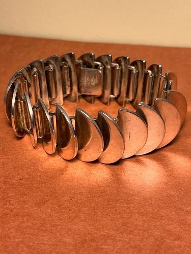 VINTAGE GEORG JENSEN DENMARK STERLING BRACELET NO. 169 ASTRID FOG