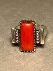 SANTO DOMINGO JULIAN LOVATO STERLING CORAL RING