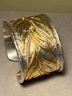 CALIFORNIA JEWELER CATHY WATERMAN STERLING, 22K GOLD, DIAMOND BRACELET