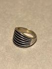 NAVAJO FRANCES JONES STERLING TRACKS RING