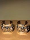 VINTAGE FRANK PATANIA SR. PAIR OF STERLING CUFF BRACELETS