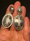 ALEUT DENISE WALLACE DUAL MASK STERLING EARRINGS