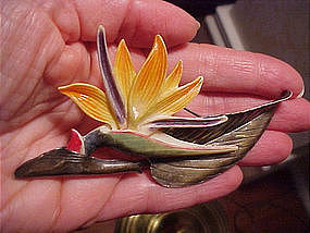 BEAUTIFUL MING'S BIRD OF PARADISE PIN