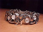 RARE ANTONIO PINEDA STERLING MOONSTONE BRACELET