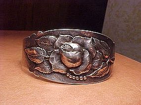 PEER SMED ARTS & CRAFTS STERLING REPOUSSE CUFF