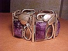 FABULOUS 116 gram FRED DAVIS STYLE AMETHYST BRACELET