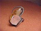 MODERNIST H. FRED SKAGGS ARIZONA QUARTZ RING