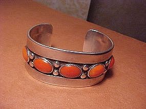 FRANK PATANIA SR. STERLING CORAL CUFF