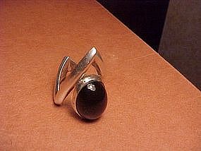 ANTONIO PINEDA MID CENTURY RING WITH ONYX