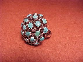 CARMELO PATANIA STERLING TURQUOISE DOME RING