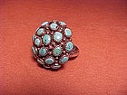 CARMELO PATANIA STERLING TURQUOISE DOME RING