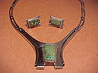 VINTAGE ERIKA HULT DE CORRAL "RIC"NECKLACE AND EARRINGS