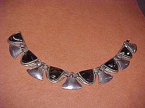 RARE ABRAHAM PAZ OBSIDIAN  MASK BRACELET