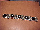 FRED DAVIS SILVER AND ONYX BRACELET