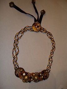 Miriam Haskell Baroque Pearl Poured Glass Necklace
