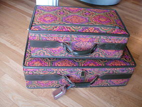 Vintage MOD Tapestry Hartmann Luggage Set