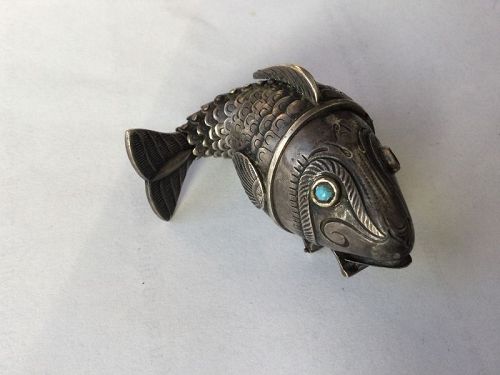 David Andersen Norway Early Reticulated Fish Sterling Silver Box