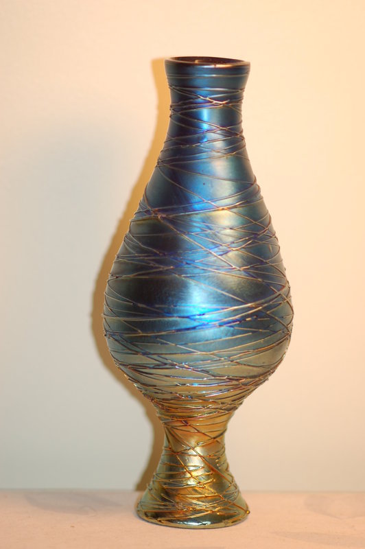 Durand Art Glass Vineland Iridescent Shade C:1925