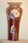 Loetz Large HP Iridescent Threaded Vase C:1900