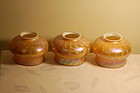 Quezal Favrile art glass Shades set of three C:1910