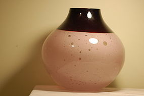 Barbini Murano glass vase rare Signed C:1950