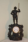 Vincenti & Cie Antique French Bronze clock C:1855