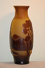 French Cameo glass vase Galle-type