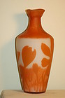 Galle Antique French Cameo glass vase Large C:1900