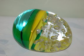 Pino Signoretto Murano Glass paperweight Signed