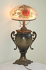 Handel Lamps early chipped-ice artist-signed C:1900