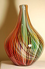 Dino Martens A Toso Mezza Filigrana Murano Glass vase