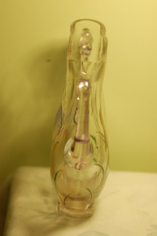 Moser Bohemian Alexandrite glass sea theme fish vase C:1920