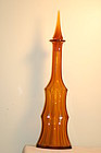 Moser glass art deco tall decanter signed C:1930