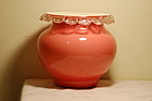 Thomas Webb large Peachblow glass vase C:1890