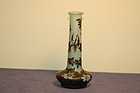 DeVez French cameo glass vase Daum Nancy type C:1900