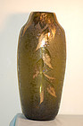 Legras large French cameo glass vase / lamp base C:1905