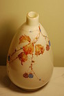 Mt Washington Crown Milano hand painted vase C:1890